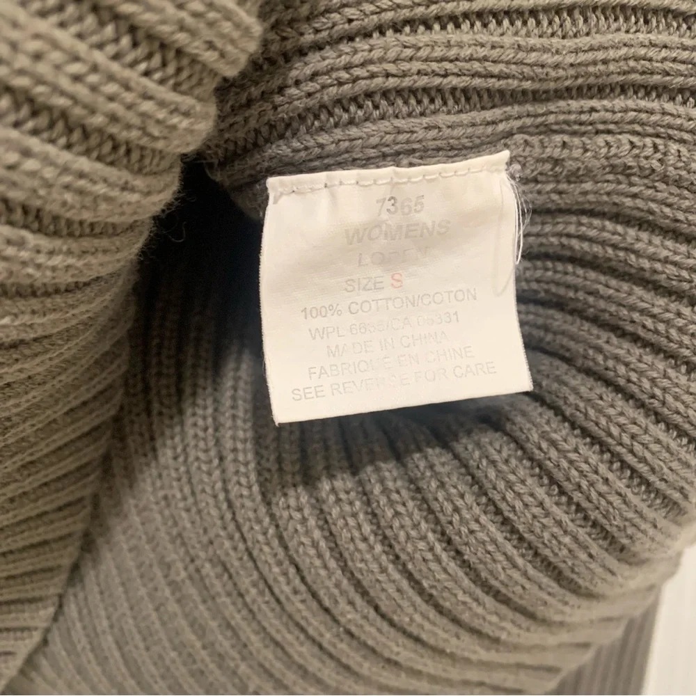 Woolrich Vintage Women's Green w/ Tan Trim 1/4 Zip Pullover Sweater Size Small